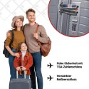 Walizki Podróżne Berwin Zestaw 3 szt Twarde Na Kółkach TSA XL L M Samolot