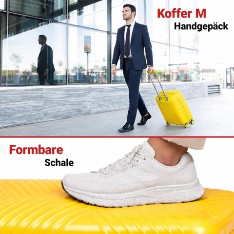 Zestaw Walizek Podróżnych Berwin 3 szt Twarde Na Kółkach TSA XL L M