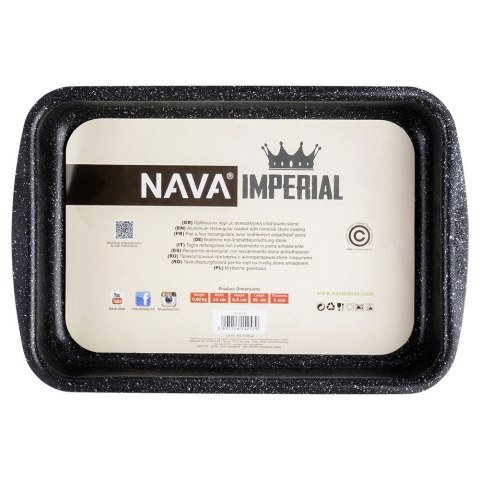 Brytfanna granitowa do piekarnika brytfanka IMPERIAL 3L 36x24x5.5cm NAVA 10-103-167