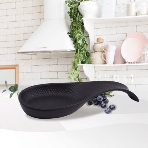 CERAMICZNA PODSTAWKA POD ŁYŻKĘ WAZOWĄ MAESTRO BLACK MR-20001-46