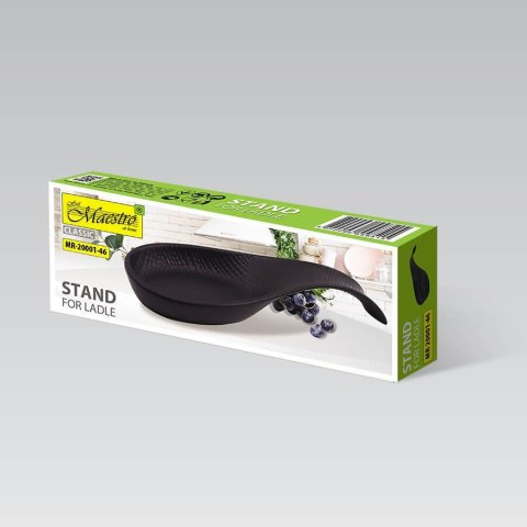 CERAMICZNA PODSTAWKA POD ŁYŻKĘ WAZOWĄ MAESTRO BLACK MR-20001-46