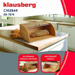 CHLEBAK BAMBUSOWY DREWNIANY 41CM POJEMNIK NA PIECZYWO CHLEB BUŁKI KLAUSBERG KB-7874
