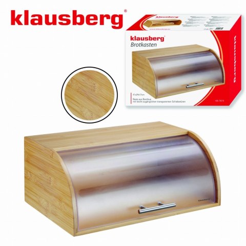 CHLEBAK BAMBUSOWY DREWNIANY 41CM POJEMNIK NA PIECZYWO CHLEB BUŁKI KLAUSBERG KB-7874