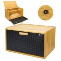 CHLEBAK BAMBUSOWY POJEMNIK NA PIECZYWO BRUNBESTE BB-4256 CZARNY