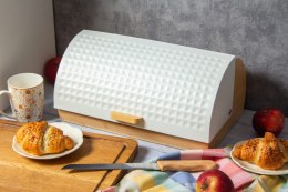 CHLEBAK DREWNIANY Z POKRYWĄ METALOWĄ + NÓŻ BRUNBESTE BB-2774