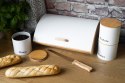 CHLEBAK STALOWO-BAMBUSOWY + 3 POJEMNIKI KAWA HERBATA CUKIER BRUNBESTE BB-2702