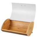CHLEBAK STALOWO-BAMBUSOWY + 3 POJEMNIKI KAWA HERBATA CUKIER BRUNBESTE BB-2702