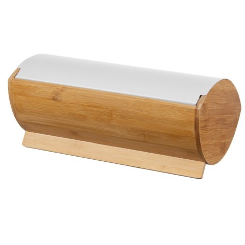 CHLEBAK STALOWO-BAMBUSOWY + 3 POJEMNIKI KAWA HERBATA CUKIER BRUNBESTE BB-2702