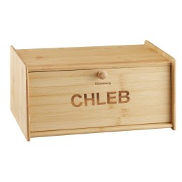Chlebak drewniany 39,5×24,5×18cm KLAUSBERG KB-7934 Napis PL