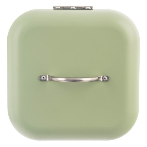 Chlebak metalowy pojemnik na chleb pieczywo zielony mały GREENISH 20x20x17cm ORION 152463