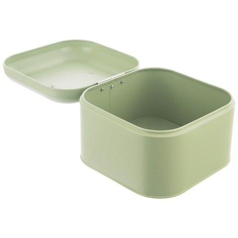 Chlebak metalowy pojemnik na chleb pieczywo zielony mały GREENISH 20x20x17cm ORION 152463