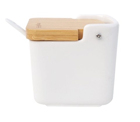 CUKIERNICA CERAMICZNA Z ŁYŻECZKĄ 270ML KONIGHOFFER 0524 BIAŁA