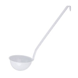 Chochla do zupy emaliowana duża łyżka wazowa MODROBILA 210ml 35cm ORION 140294