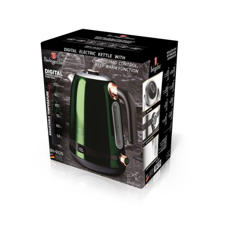 CZAJNIK ELEKTRYCZNY 1.7L Z REGULACJĄ TEMPERATURY BERLINGER HAUS EMERALD BH-9329