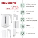 CZAJNIK ELEKTRYCZNY BEZPRZEWODOWY 1.7L BIAŁY KLAUSBERG KB-7890