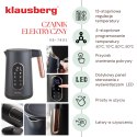 CZAJNIK ELEKTRYCZNY Z REGULACJĄ TEMPERATURY 1.7L BEZPRZEWODOWY CZARNY KLAUSBERG KB-7892