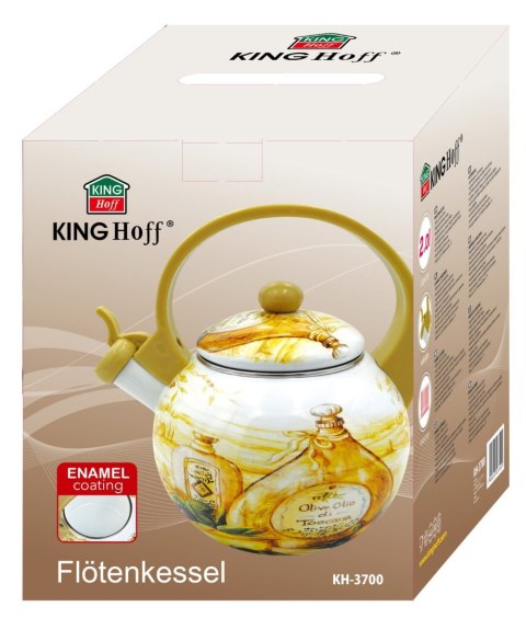 CZAJNIK EMALIOWANY 2.0L EMALIA NA INDUKCJĘ GAZ KINGHOFF OLIO KH-3700