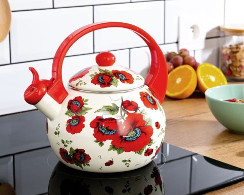 CZAJNIK EMALIOWANY 2.2L BRUNBESTE POPPY BB-2498