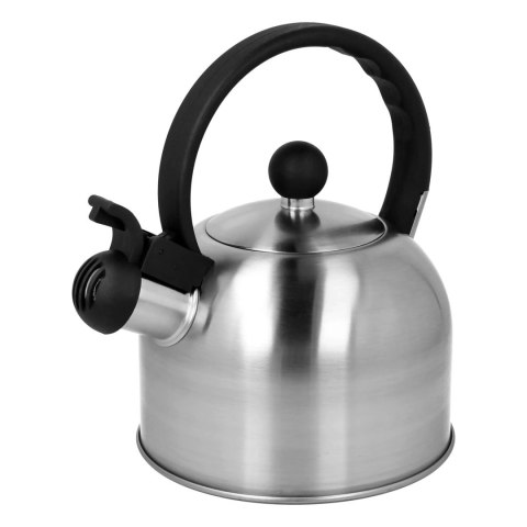 Czajnik stalowy z gwizdkiem na gaz indukcja mały 1.5L srebrny BRUNBESTE BB-2399
