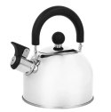 Czajnik stalowy z gwizdkiem na gaz indukcję mały 1.5L srebrny BRUNBESTE BB-1323