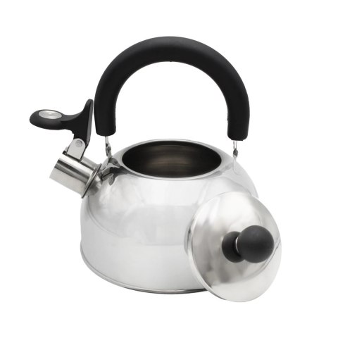 Czajnik stalowy z gwizdkiem na gaz indukcję mały 1.5L srebrny BRUNBESTE BB-1323