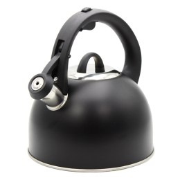 Czajnik stalowy z gwizdkiem tradycyjny na gaz indukcja 2.5L czarny BRUNBESTE BB-2410