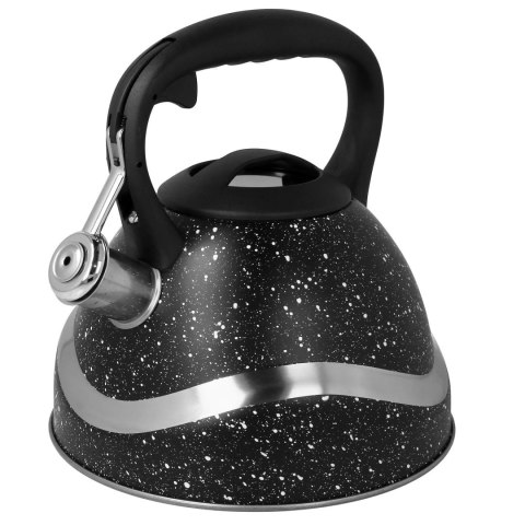 Czajnik stalowy z gwizdkiem tradycyjny na gaz indukcja 3L marmurek BRUNBESTE BB-1446