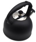 Czajnik stalowy z gwizdkiem tradycyjny na gaz indukcję 2.5L czarny mat BRUNBESTE BB-2362