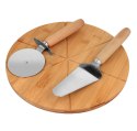 DESKA DO PIZZY BAMBUSOWA 30CM + AKCESORIA BRUNBESTE BB-1574