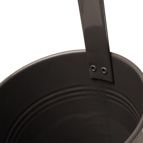 Doniczka balkonowa metalowa czarna 13,5 cm VILDE 339304-C