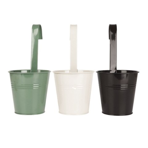 Doniczka balkonowa metalowa czarna 13,5 cm VILDE 339304-C