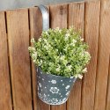 Doniczka balkonowa metalowa kwiatki 14 cm VILDE 339412