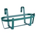 Doniczka balkonowa metalowa zielona 37,5 cm VILDE 339402