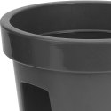 Doniczka balkonowa plastikowa szara duża 28 cm VILDE 339157