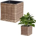 Doniczka ogrodowa kwadratowa brązowa 37x38 cm HOME STYLING COLLECTION 339243-D