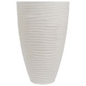 Doniczka ogrodowa plastikowa beżowa okrągła 39x60 cm VILDE 339441