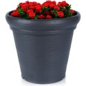 Doniczka ogrodowa plastikowa czarna okrągła duża 38x34 cm VILDE 339499