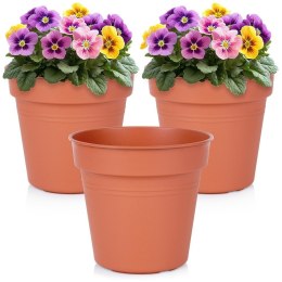 Doniczka ogrodowa plastikowa okrągła duża 17 cm 3 szt. PROGARDEN 339520