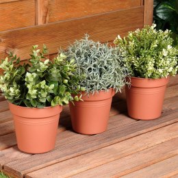 Doniczka ogrodowa plastikowa okrągła mała 13 cm 3 szt. PROGARDEN 339518