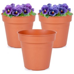 Doniczka ogrodowa plastikowa okrągła średnia 15 cm 3 szt. PROGARDEN 339519