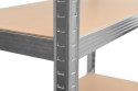 Regał stalowy magazynowy 200kg 5 poziomów 205x120x45 cm ocynkowany