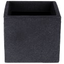 Doniczka ogrodowa plastikowa szara kwadratowa mała 20x17,5 cm VILDE 339318