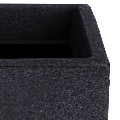 Doniczka ogrodowa plastikowa szara kwadratowa mała 20x17,5 cm VILDE 339318