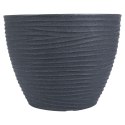 Doniczka ogrodowa plastikowa szara okrągła 48,5x37,5 cm VILDE 339444