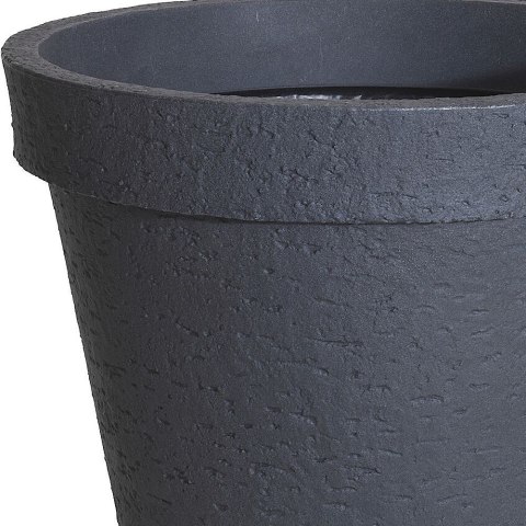 Doniczka ogrodowa plastikowa szara okrągła duża 39x35 cm VILDE 339153