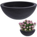Doniczka ogrodowa plastikowa szara okrągła mała 51,5x20 cm VILDE 339317