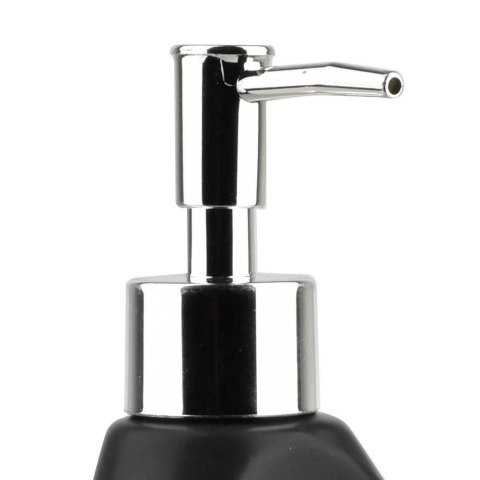 Dozownik płynu do naczyń z pojemnikiem na gąbkę ceramiczny czarny 360ml VILDE 530722