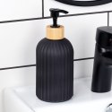 Dozownik szklany do mydła płynu do naczyń na mydło czarny 400ml VILDE 568001