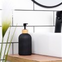 Dozownik szklany do mydła płynu do naczyń na mydło czarny 400ml VILDE 568001