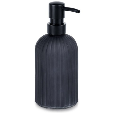 Dozownik szklany do mydła płynu do naczyń zlewozmywaka czarny 400ml VILDE 568002